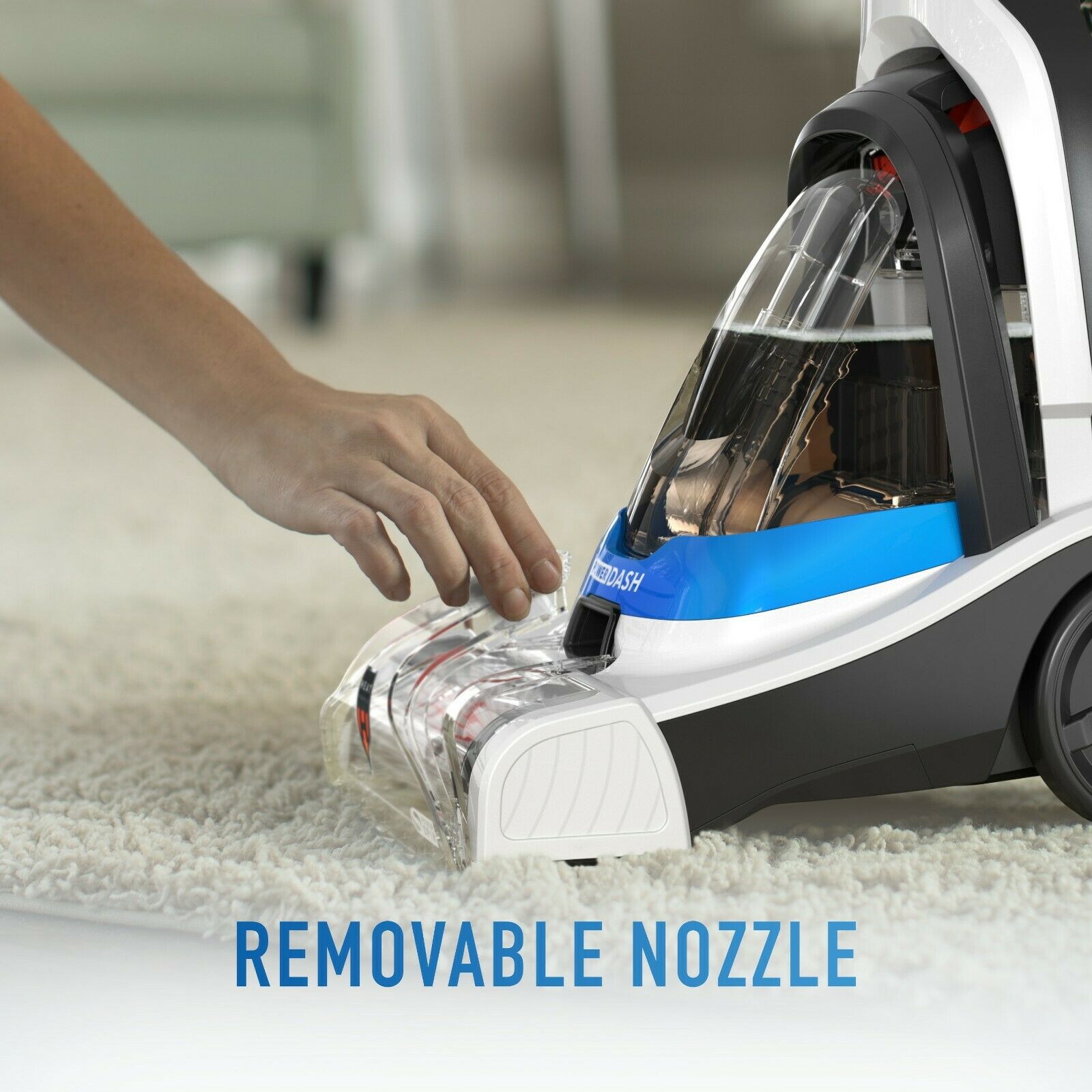 Hoover Powerdash Pet Compact Carpet Cleaner with Antimicrobial Brushes