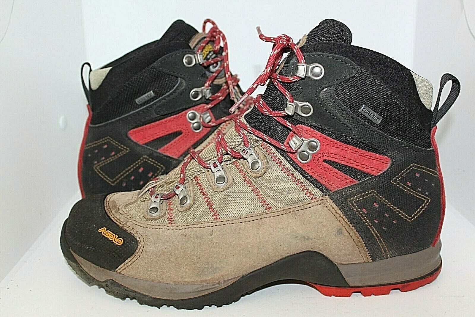 MENS ASOLO FUGITIVE GTX GORE-TEX WIDE HIKING BOOTS SIZE 10.5 WATERPROOF ...