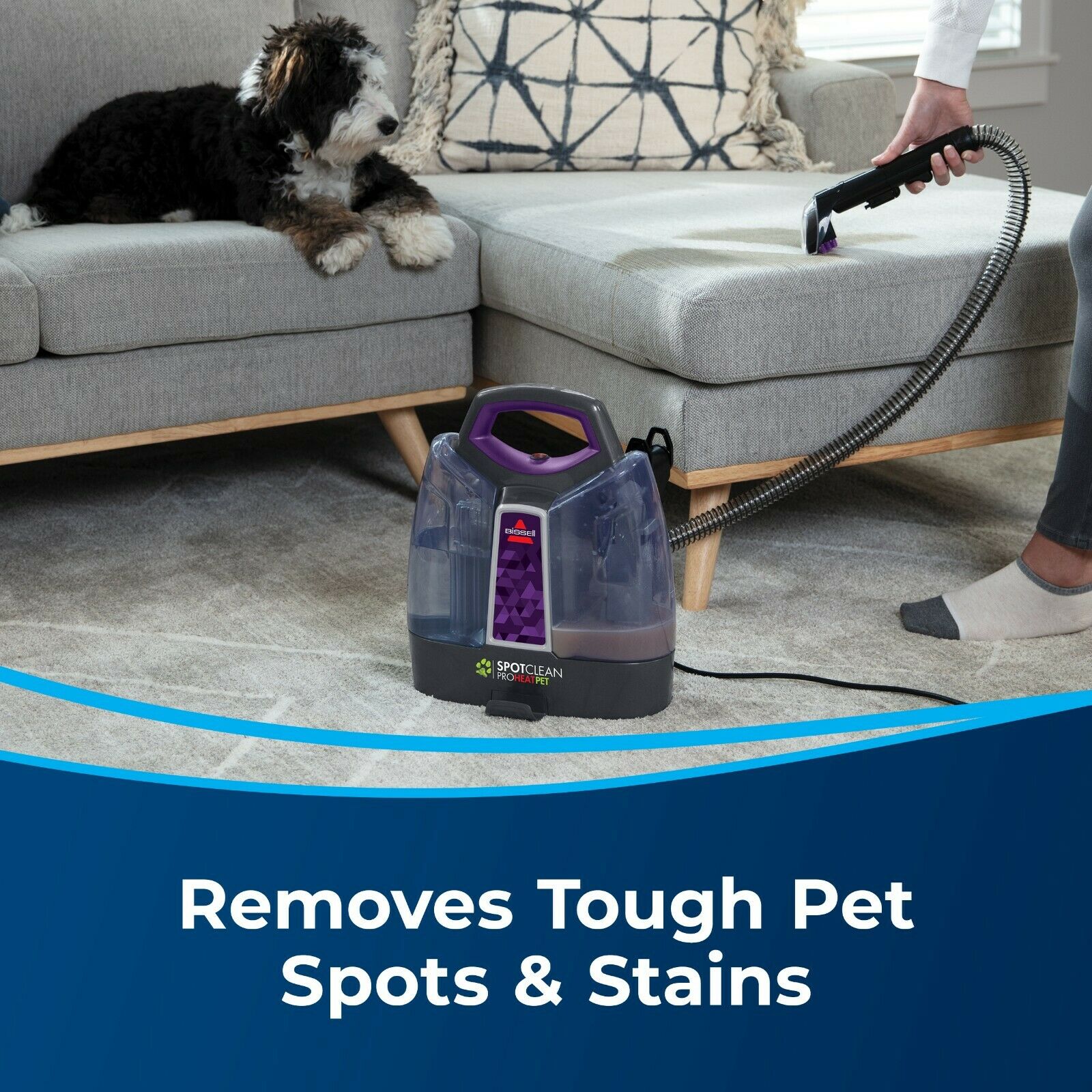 BISSELL SpotClean ProHeat Pet Portable Carpet Cleaner, 2513W