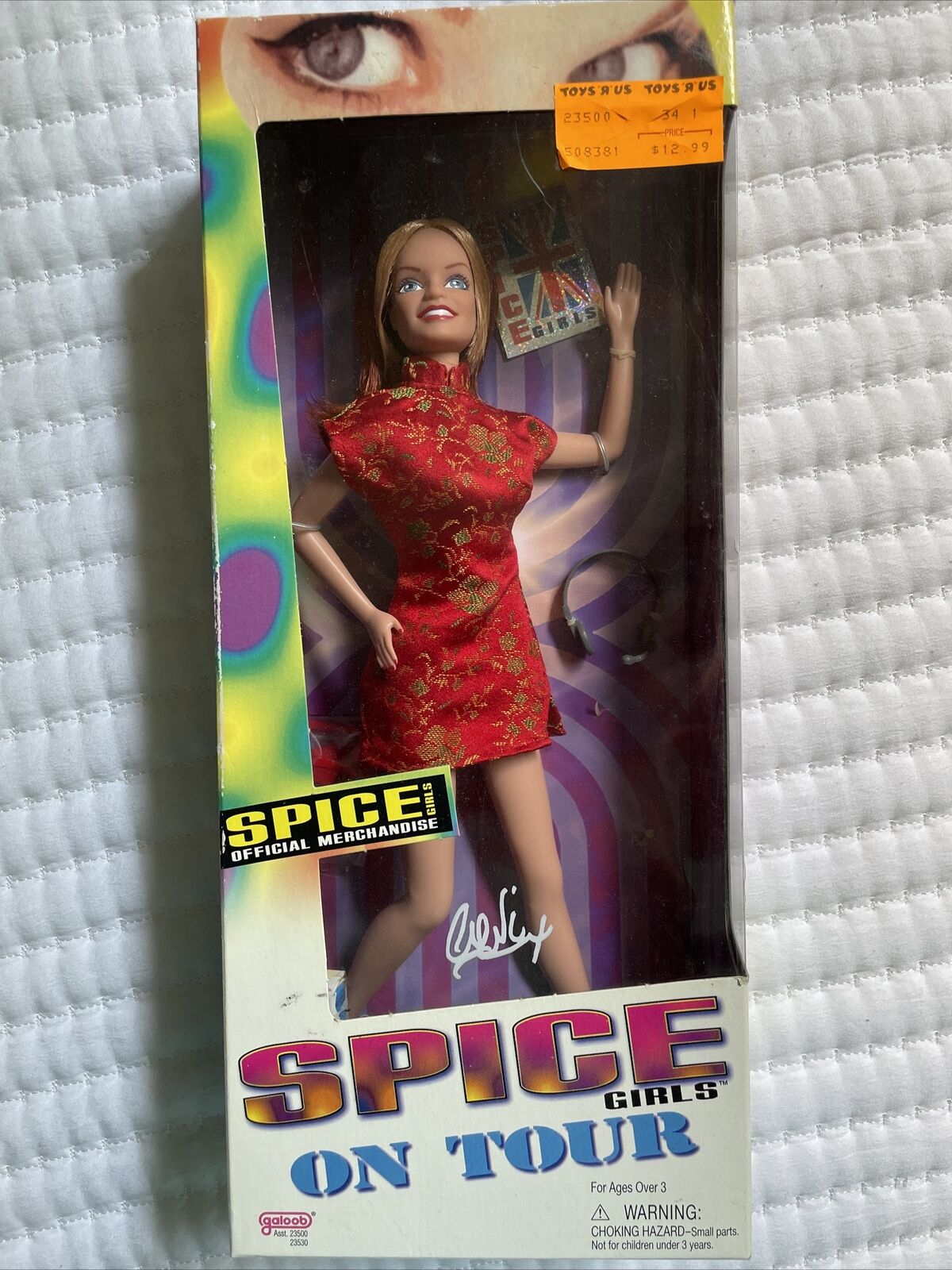 Nib New Vintage Spice Girls On Tour Ginger Geri Halliwell Doll 1998 