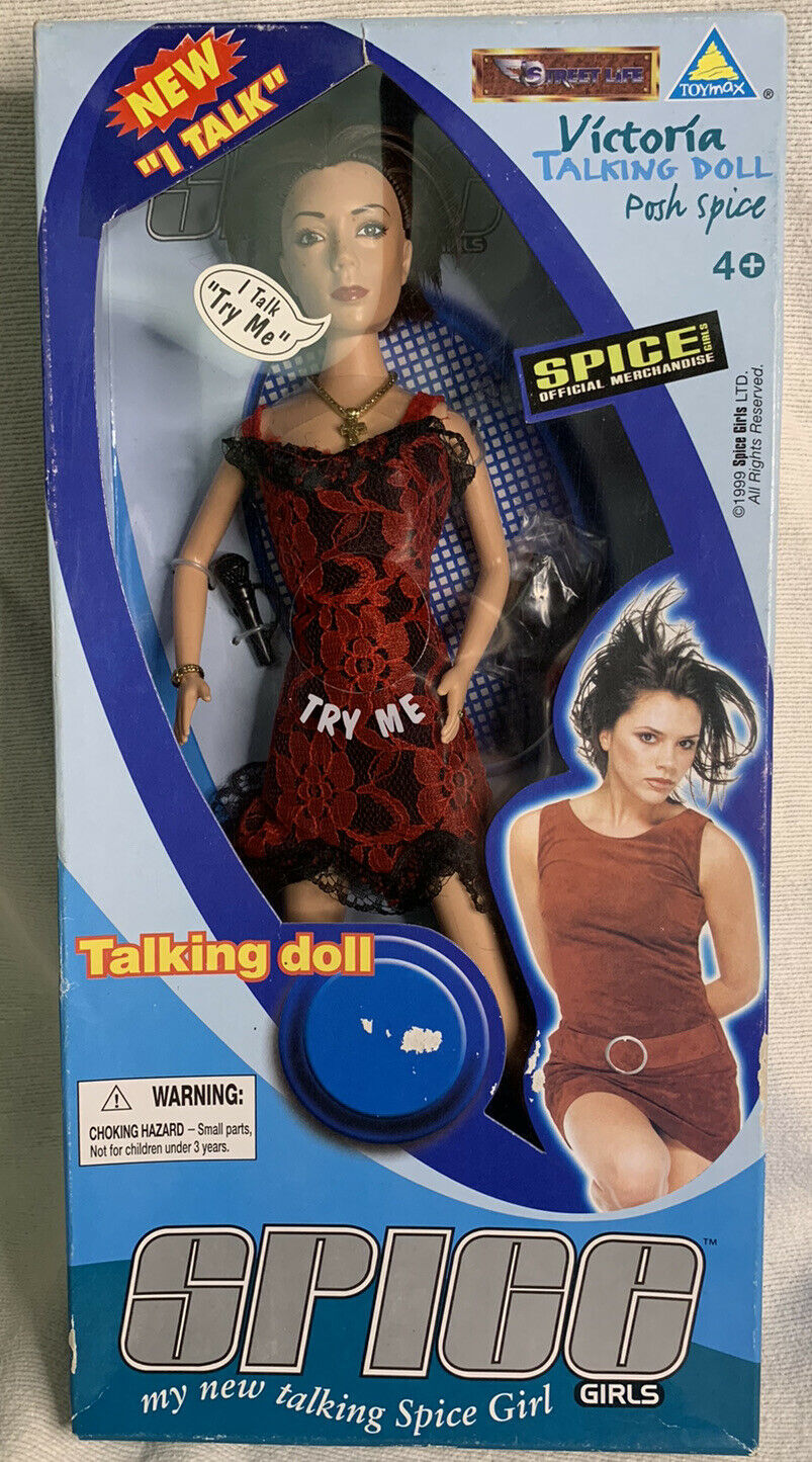 Spice Girls Posh Talking Doll Victoria Adams Beckham 1999 Vintage Toymax