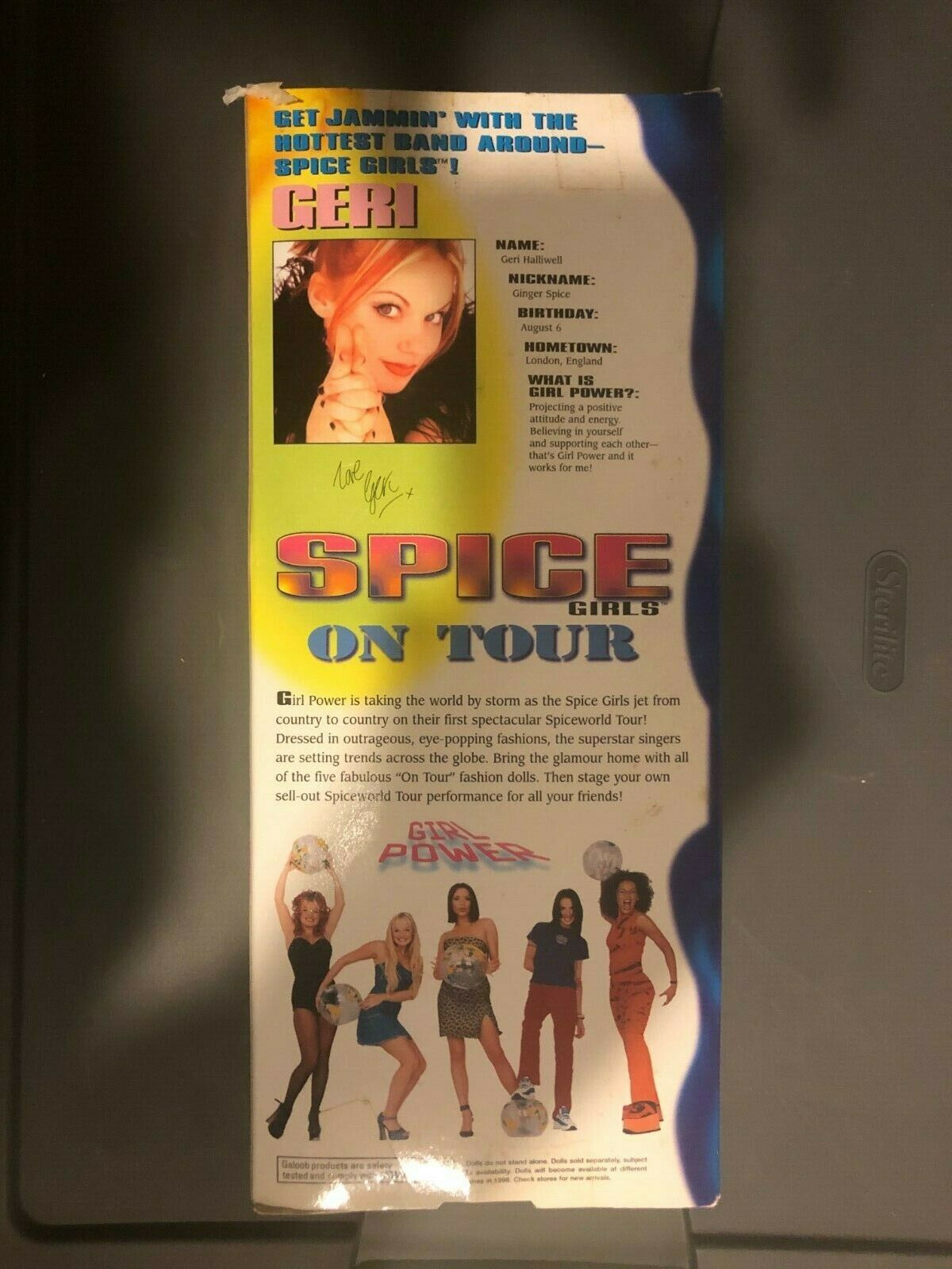 Nib New Vintage Spice Girls On Tour Ginger Geri Halliwell Doll 1998 Galoob 