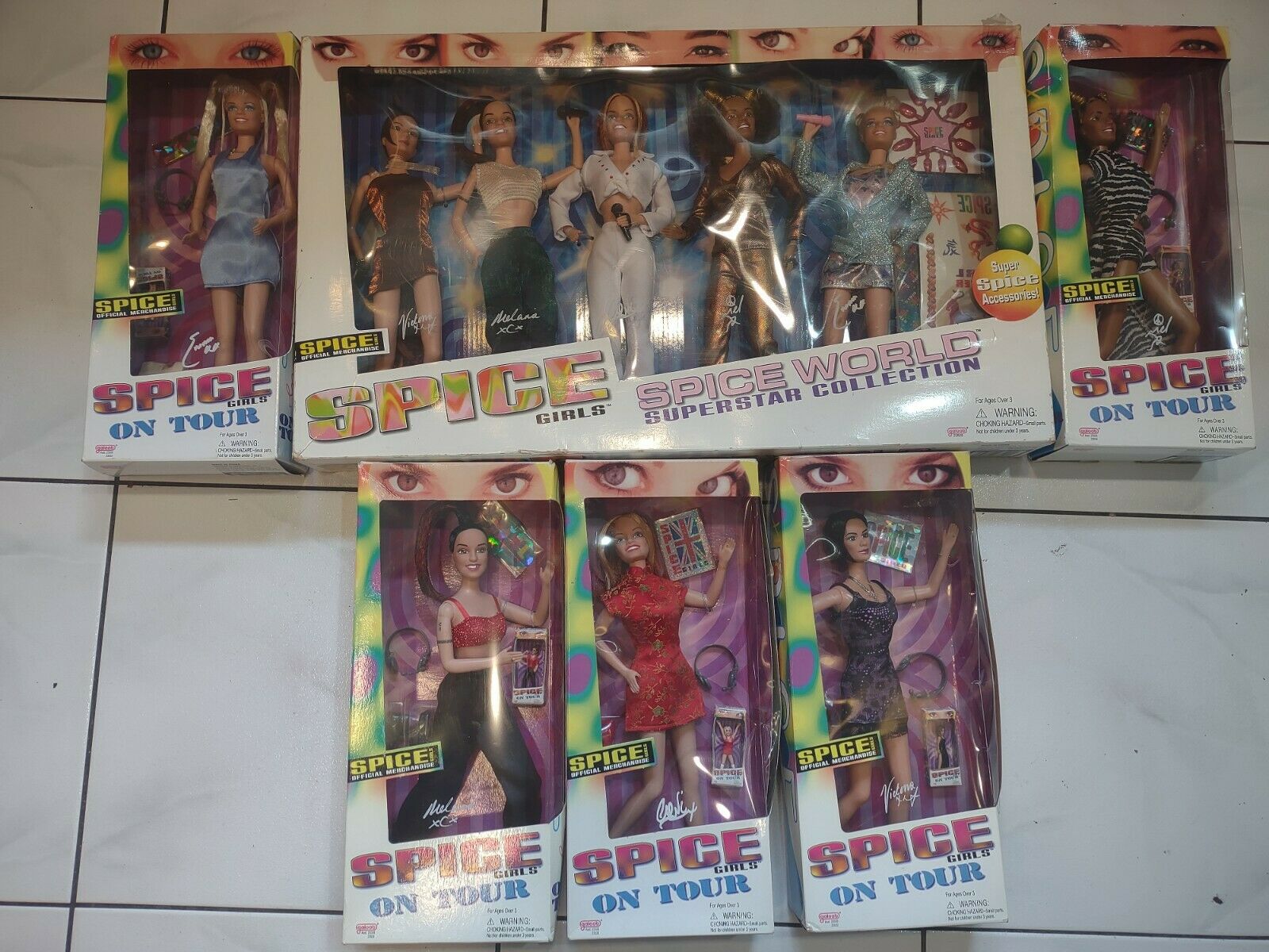 Spice Girls On Tour Doll Set 7 Items Spice World Barbie Set Talking