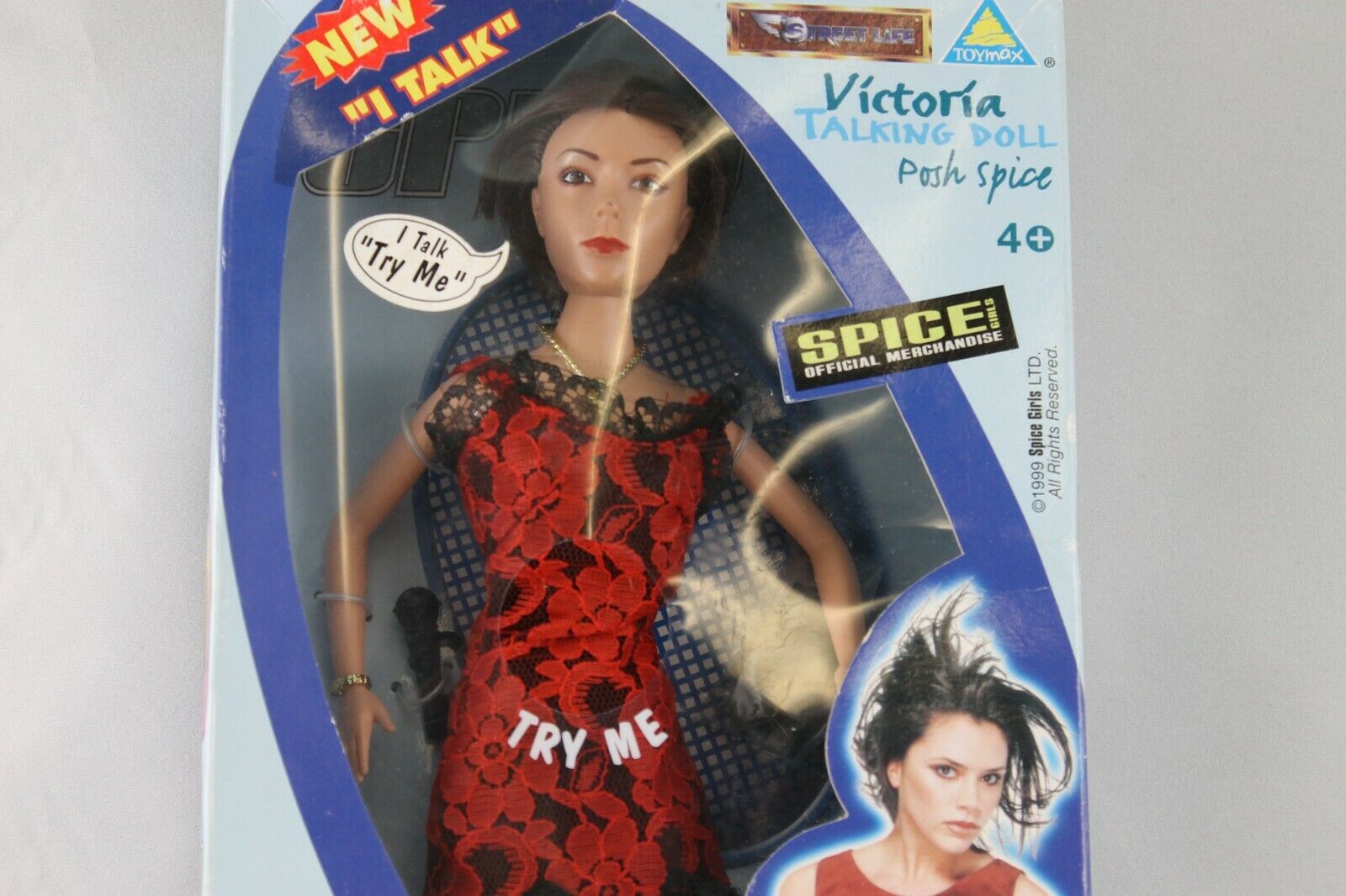 Vintage 1999 Toymax Spice Girls My New Talking Spice Girl Posh Spice Doll