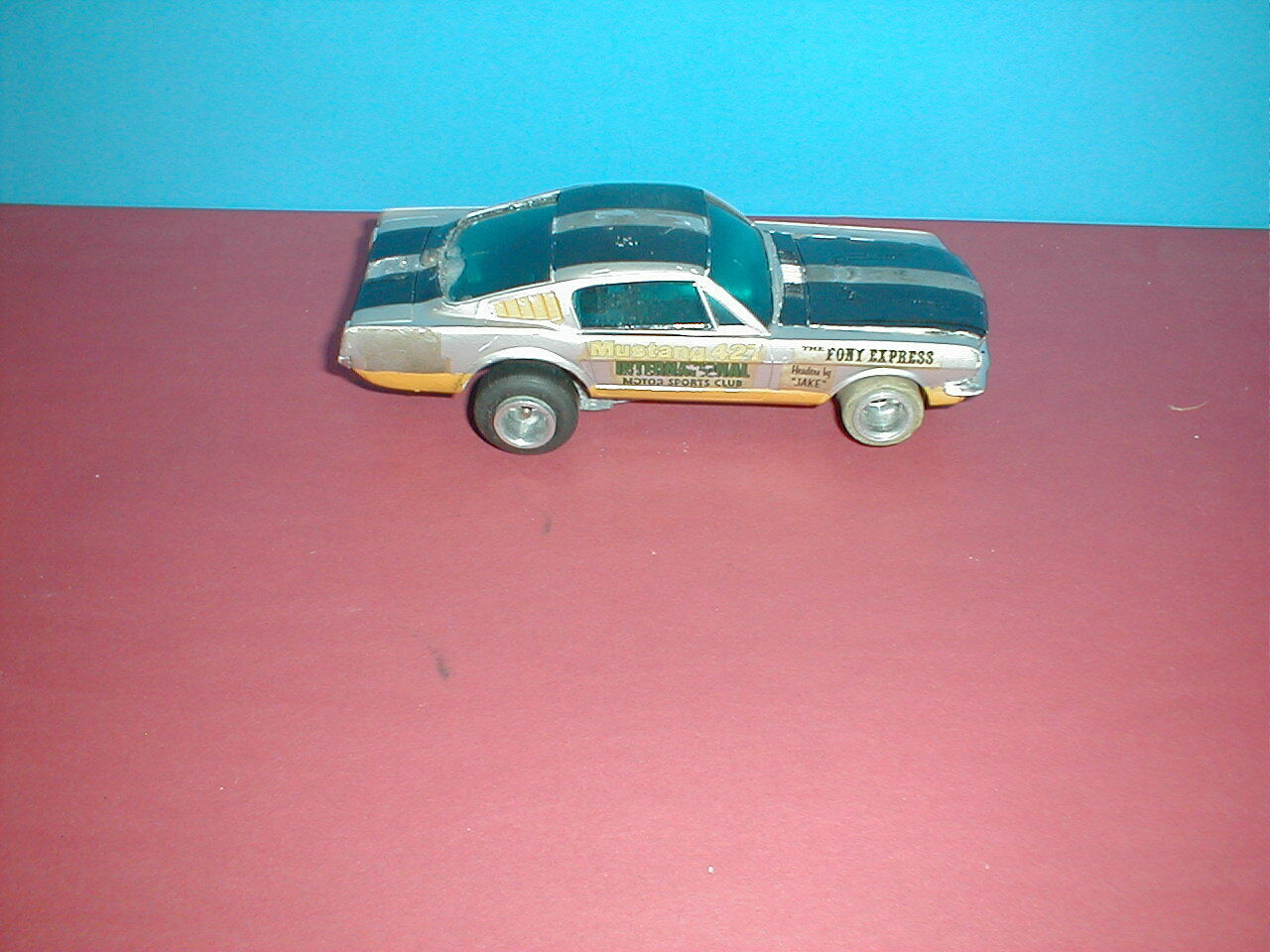 COX 1/24 AMT 1/25 VINTAGE 1966 FORD MUSTANG SLOT CAR CONVERSION FOR ...