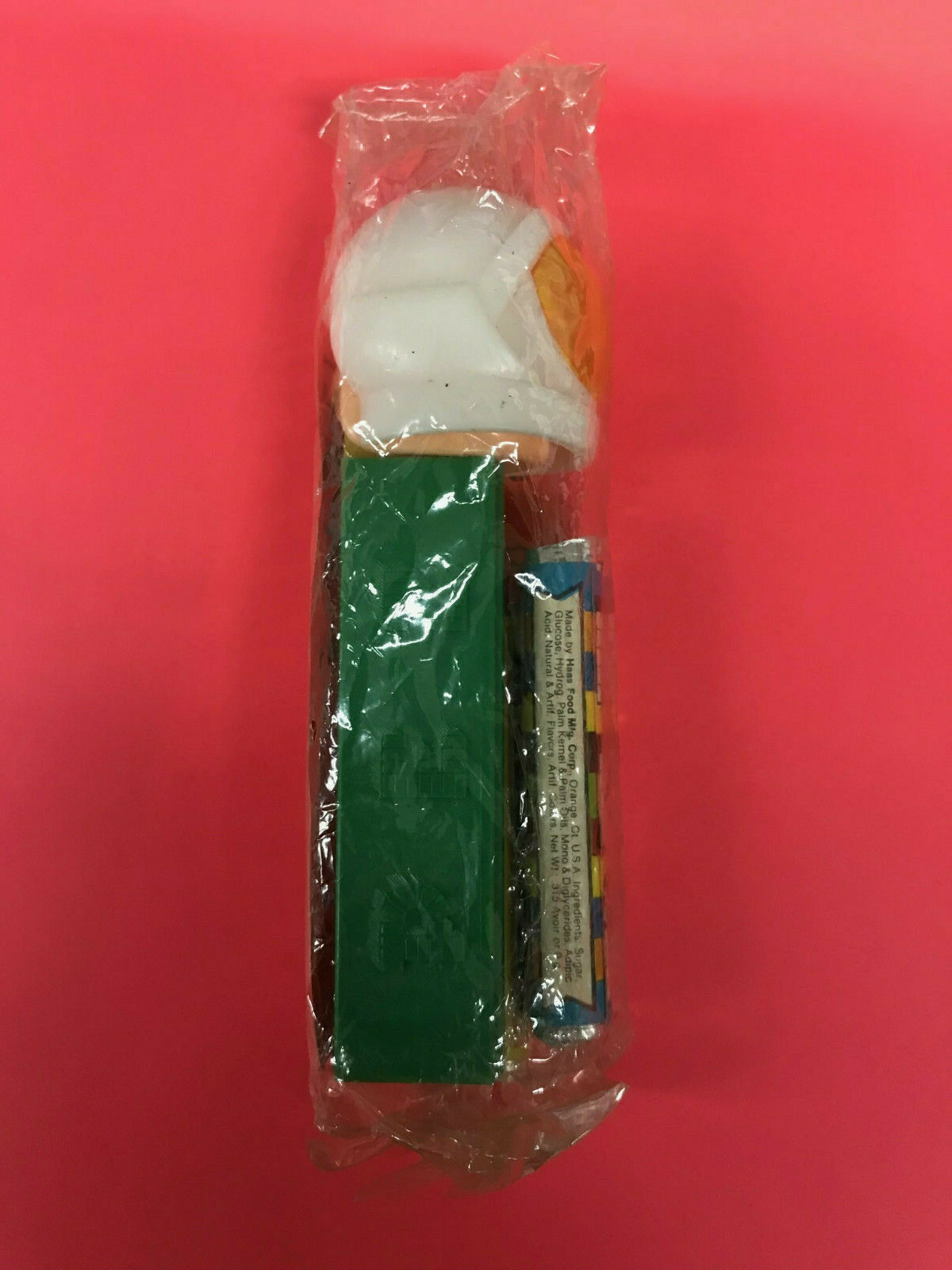 PEZ Vintage ASTRONAUT Spaceman GREEN Stem 1978 Unused in WRAPPER with ...