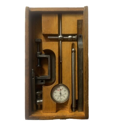 Starrett No. 196A Dial Test Indicator Complete Set w/ Original Box No ...